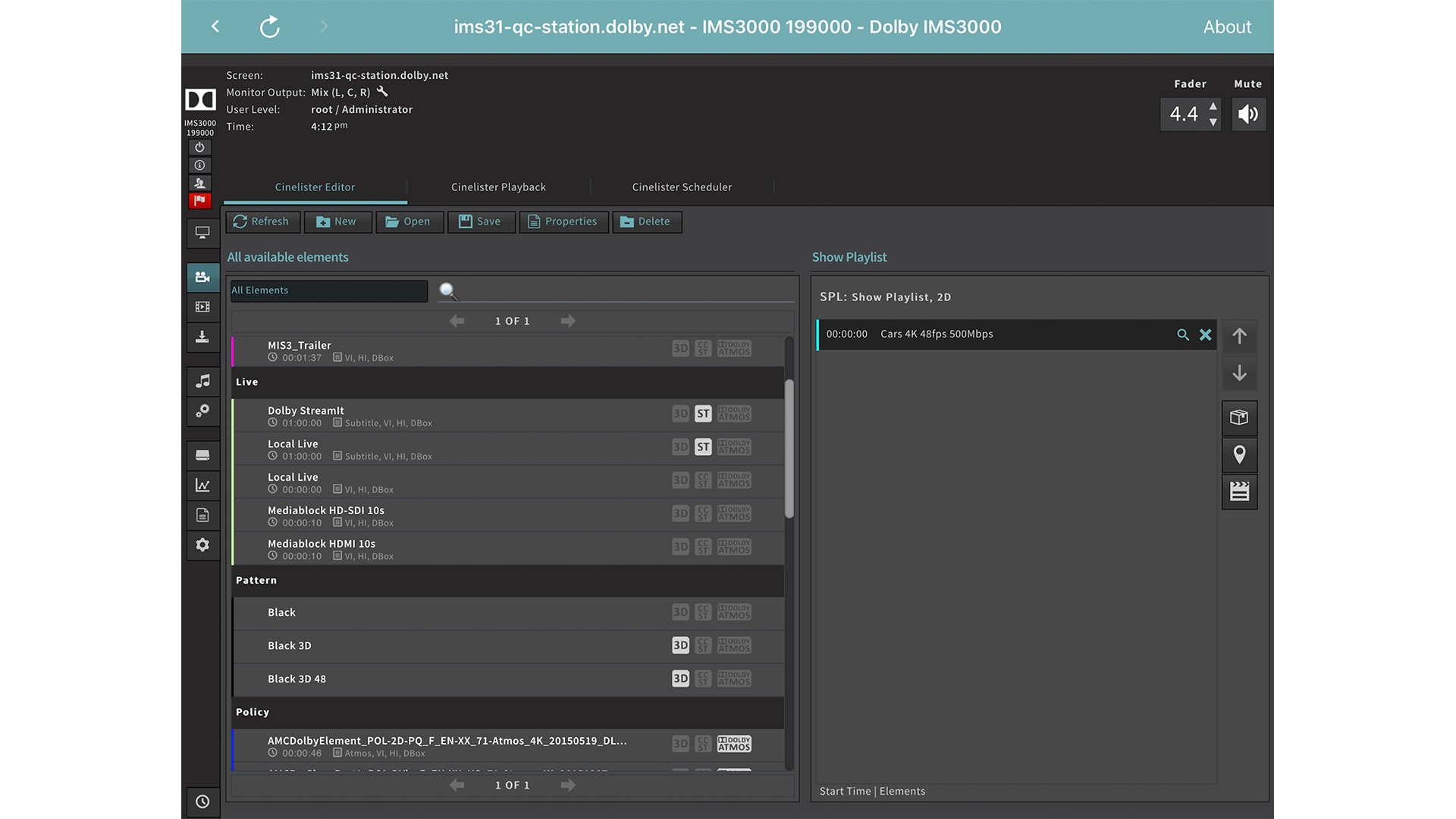 Dolby Integrated Media Server IMS3000