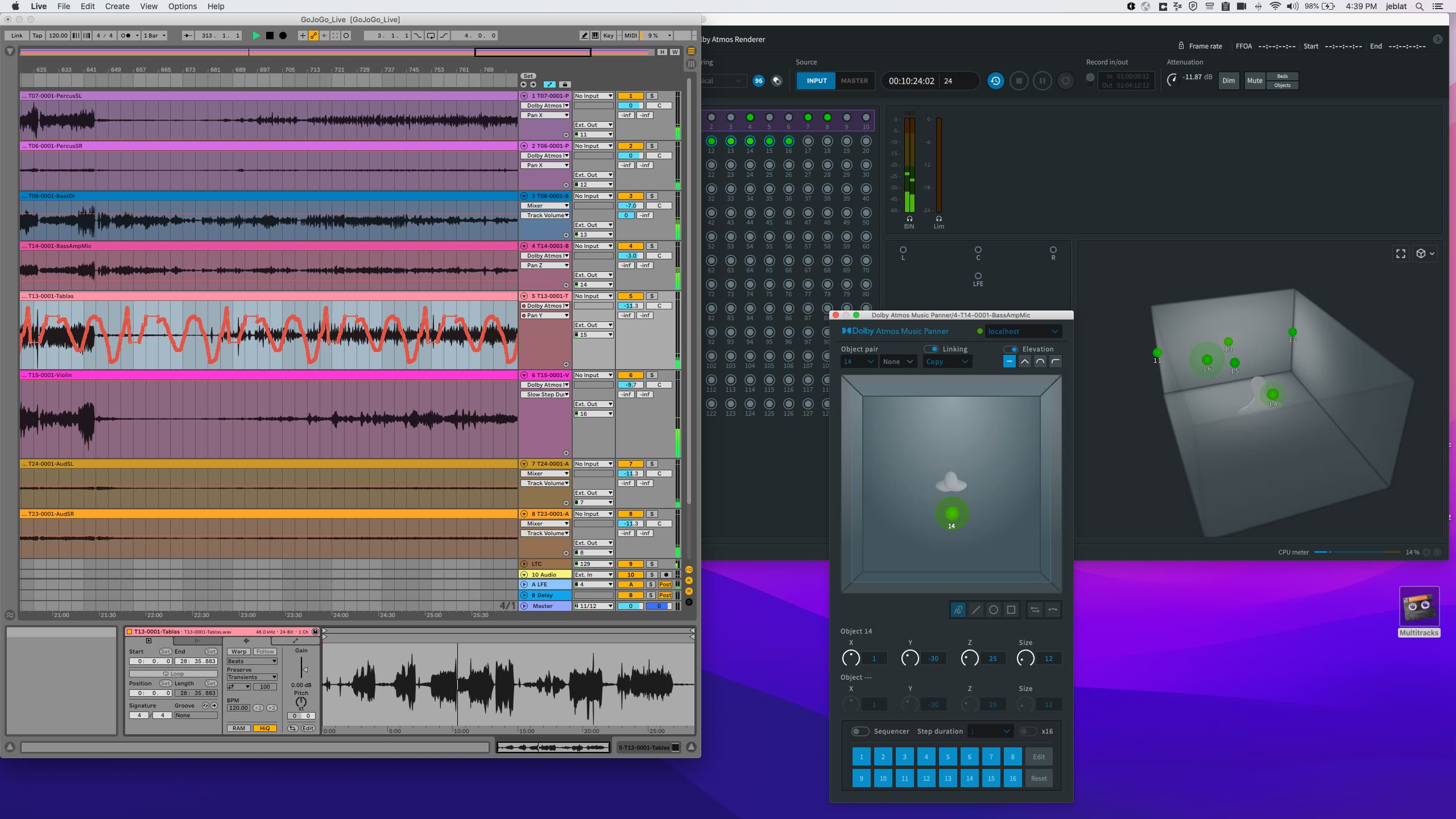 Dolby Atmos Music Panner