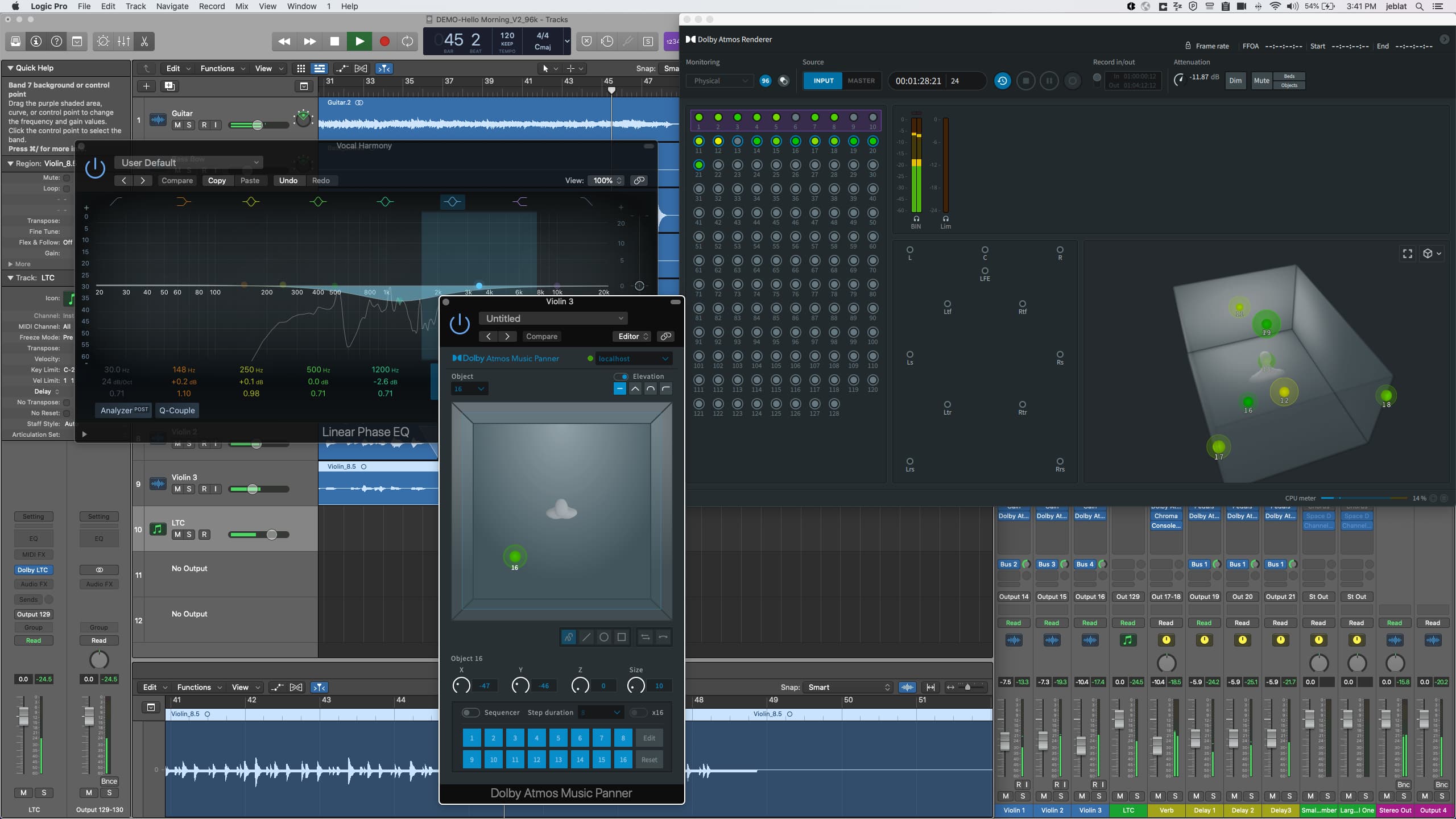 Dolby Atmos Music Panner