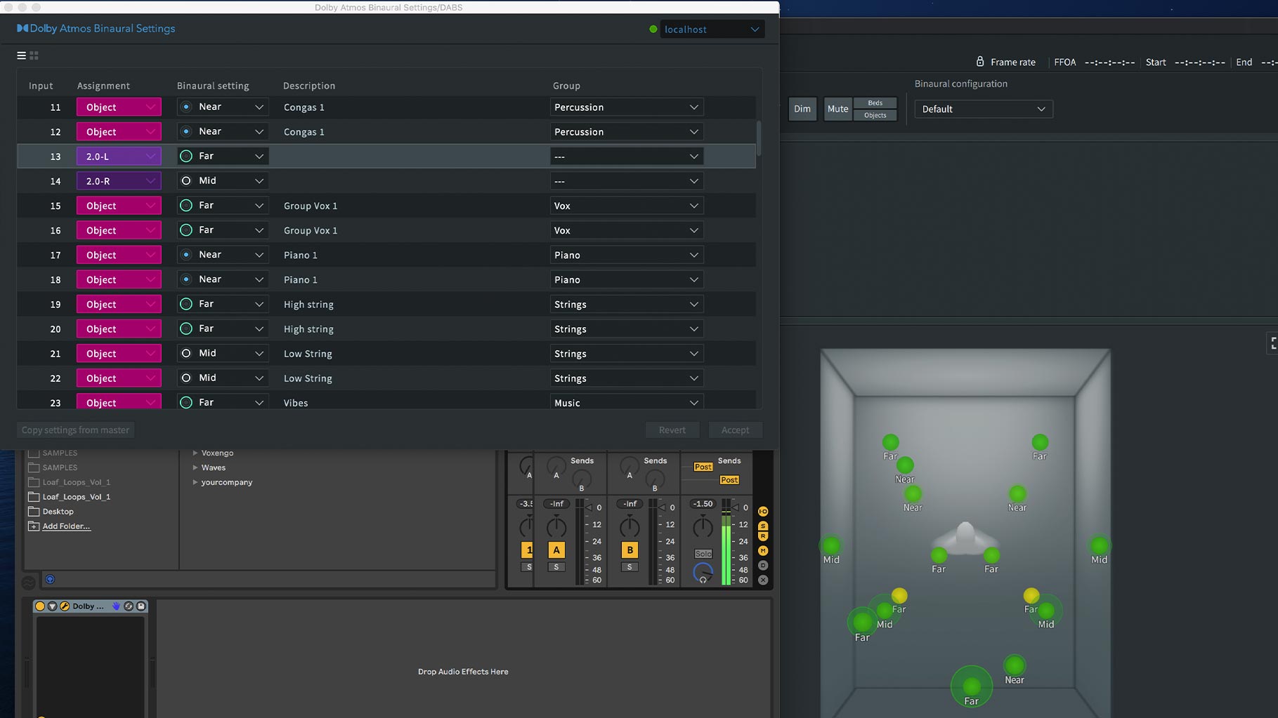 Dolby Atmos Binaural Settings Plug-in