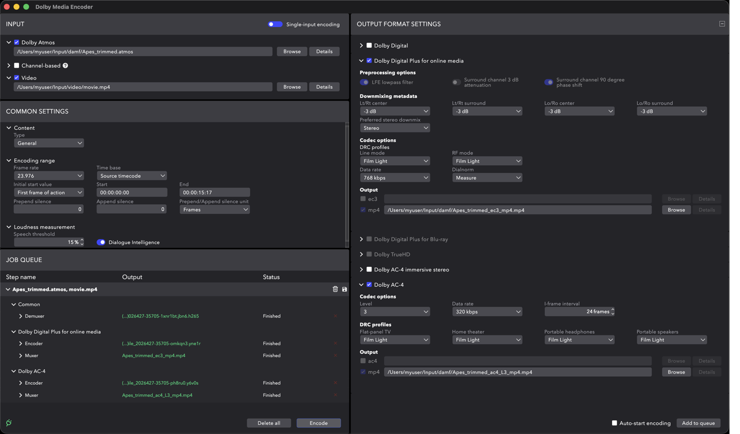 Dolby Media Encoder