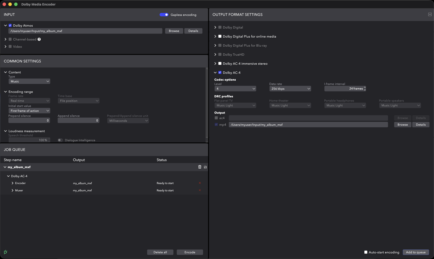Dolby Media Encoder